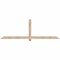 Ekena Millwork Eugene Smooth Timber Gable Bracket, Douglas Fir, 84"W x 28"H x 1 1/2"D x 3 1/2"F, 8/12 Pitch GBW084X28X0204EUG00SDF - alternate 1